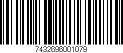 Código de barras (EAN, GTIN, SKU, ISBN): '7432696001079'