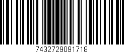 Código de barras (EAN, GTIN, SKU, ISBN): '7432729091718'