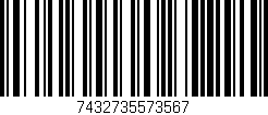Código de barras (EAN, GTIN, SKU, ISBN): '7432735573567'