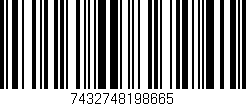Código de barras (EAN, GTIN, SKU, ISBN): '7432748198665'