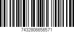 Código de barras (EAN, GTIN, SKU, ISBN): '7432806656571'