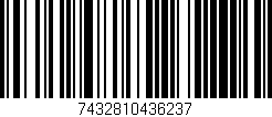 Código de barras (EAN, GTIN, SKU, ISBN): '7432810436237'