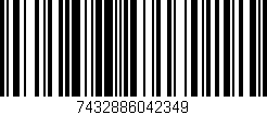 Código de barras (EAN, GTIN, SKU, ISBN): '7432886042349'