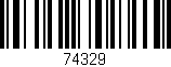 Código de barras (EAN, GTIN, SKU, ISBN): '74329'