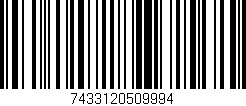 Código de barras (EAN, GTIN, SKU, ISBN): '7433120509994'