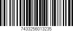 Código de barras (EAN, GTIN, SKU, ISBN): '7433256013235'