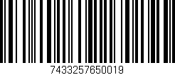 Código de barras (EAN, GTIN, SKU, ISBN): '7433257650019'
