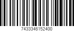 Código de barras (EAN, GTIN, SKU, ISBN): '7433346152400'
