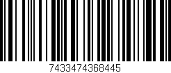 Código de barras (EAN, GTIN, SKU, ISBN): '7433474368445'