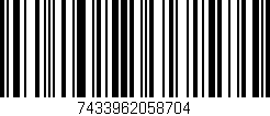 Código de barras (EAN, GTIN, SKU, ISBN): '7433962058704'