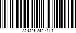 Código de barras (EAN, GTIN, SKU, ISBN): '7434192417101'