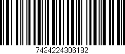 Código de barras (EAN, GTIN, SKU, ISBN): '7434224306182'