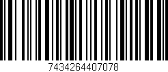 Código de barras (EAN, GTIN, SKU, ISBN): '7434264407078'