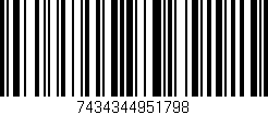 Código de barras (EAN, GTIN, SKU, ISBN): '7434344951798'