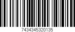 Código de barras (EAN, GTIN, SKU, ISBN): '7434345320135'