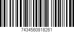 Código de barras (EAN, GTIN, SKU, ISBN): '7434560918261'