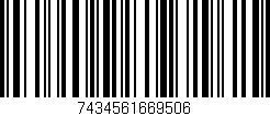 Código de barras (EAN, GTIN, SKU, ISBN): '7434561669506'