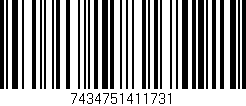 Código de barras (EAN, GTIN, SKU, ISBN): '7434751411731'