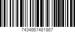 Código de barras (EAN, GTIN, SKU, ISBN): '7434867481987'
