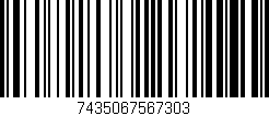 Código de barras (EAN, GTIN, SKU, ISBN): '7435067567303'