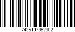 Código de barras (EAN, GTIN, SKU, ISBN): '7435107852802'