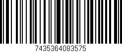 Código de barras (EAN, GTIN, SKU, ISBN): '7435364083575'