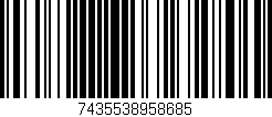 Código de barras (EAN, GTIN, SKU, ISBN): '7435538958685'