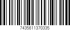 Código de barras (EAN, GTIN, SKU, ISBN): '7435611370335'