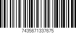 Código de barras (EAN, GTIN, SKU, ISBN): '7435671337675'