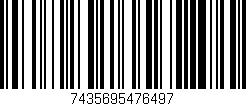 Código de barras (EAN, GTIN, SKU, ISBN): '7435695476497'