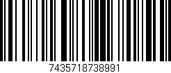 Código de barras (EAN, GTIN, SKU, ISBN): '7435718738991'