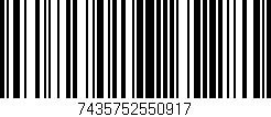 Código de barras (EAN, GTIN, SKU, ISBN): '7435752550917'