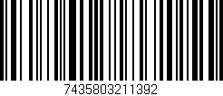 Código de barras (EAN, GTIN, SKU, ISBN): '7435803211392'