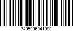 Código de barras (EAN, GTIN, SKU, ISBN): '7435986041090'