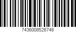 Código de barras (EAN, GTIN, SKU, ISBN): '7436008526748'