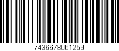 Código de barras (EAN, GTIN, SKU, ISBN): '7436678061259'