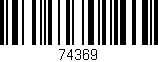 Código de barras (EAN, GTIN, SKU, ISBN): '74369'