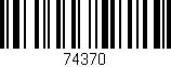 Código de barras (EAN, GTIN, SKU, ISBN): '74370'