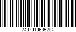 Código de barras (EAN, GTIN, SKU, ISBN): '7437013685284'