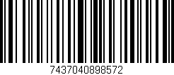 Código de barras (EAN, GTIN, SKU, ISBN): '7437040898572'