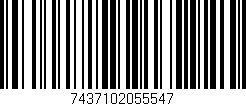 Código de barras (EAN, GTIN, SKU, ISBN): '7437102055547'