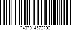 Código de barras (EAN, GTIN, SKU, ISBN): '7437314572733'