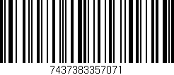 Código de barras (EAN, GTIN, SKU, ISBN): '7437383357071'