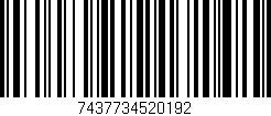 Código de barras (EAN, GTIN, SKU, ISBN): '7437734520192'