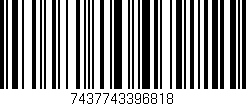 Código de barras (EAN, GTIN, SKU, ISBN): '7437743396818'