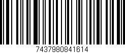 Código de barras (EAN, GTIN, SKU, ISBN): '7437980841614'