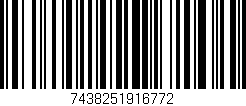 Código de barras (EAN, GTIN, SKU, ISBN): '7438251916772'