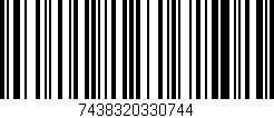 Código de barras (EAN, GTIN, SKU, ISBN): '7438320330744'