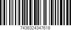 Código de barras (EAN, GTIN, SKU, ISBN): '7438324347618'