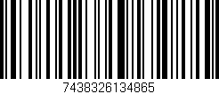 Código de barras (EAN, GTIN, SKU, ISBN): '7438326134865'